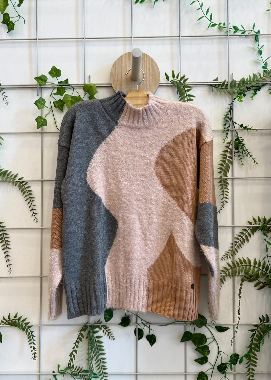 Blusa Tricot com Mix de Texturas - Maisa