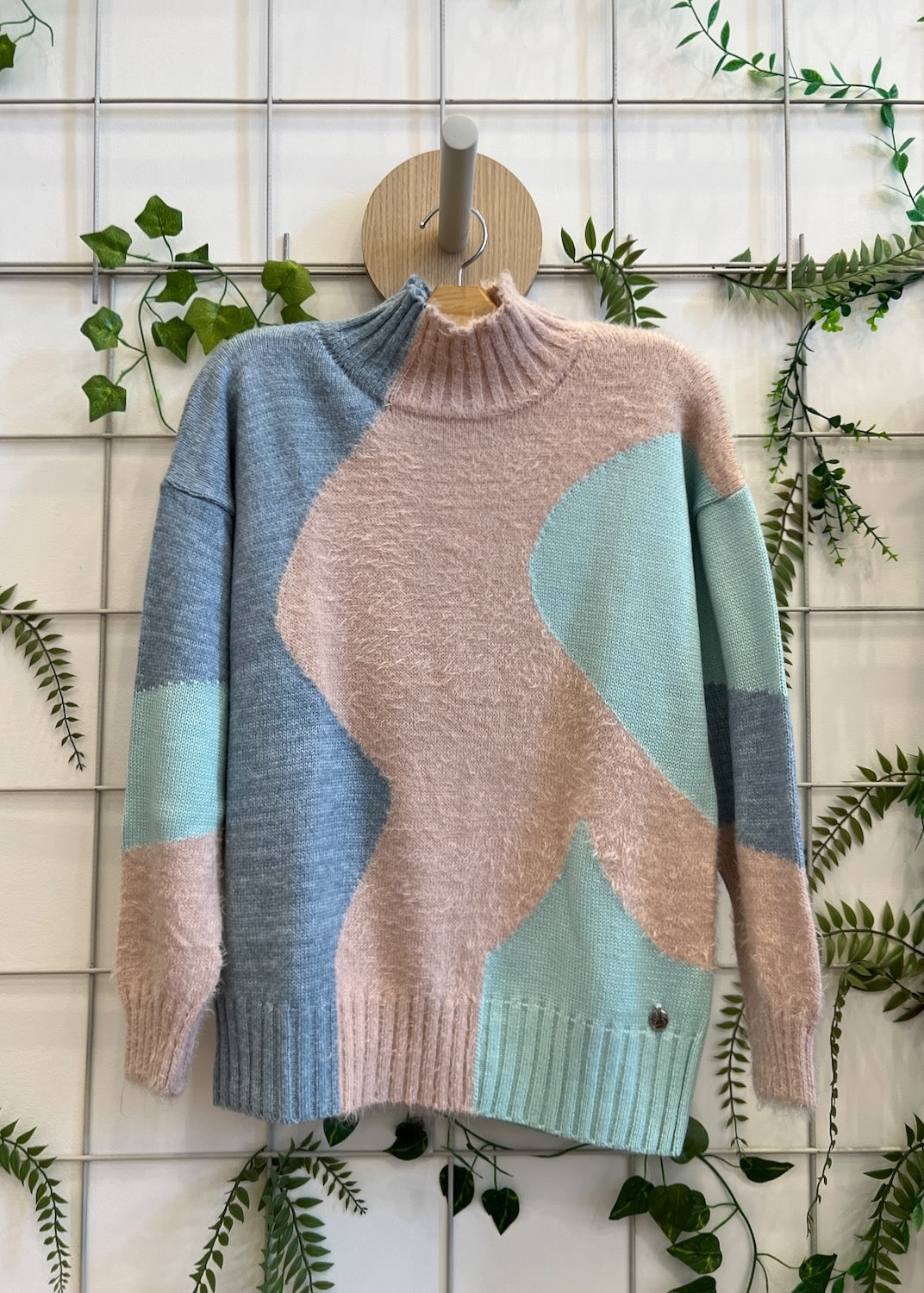 Blusa Tricot com Mix de Texturas - Maisa
