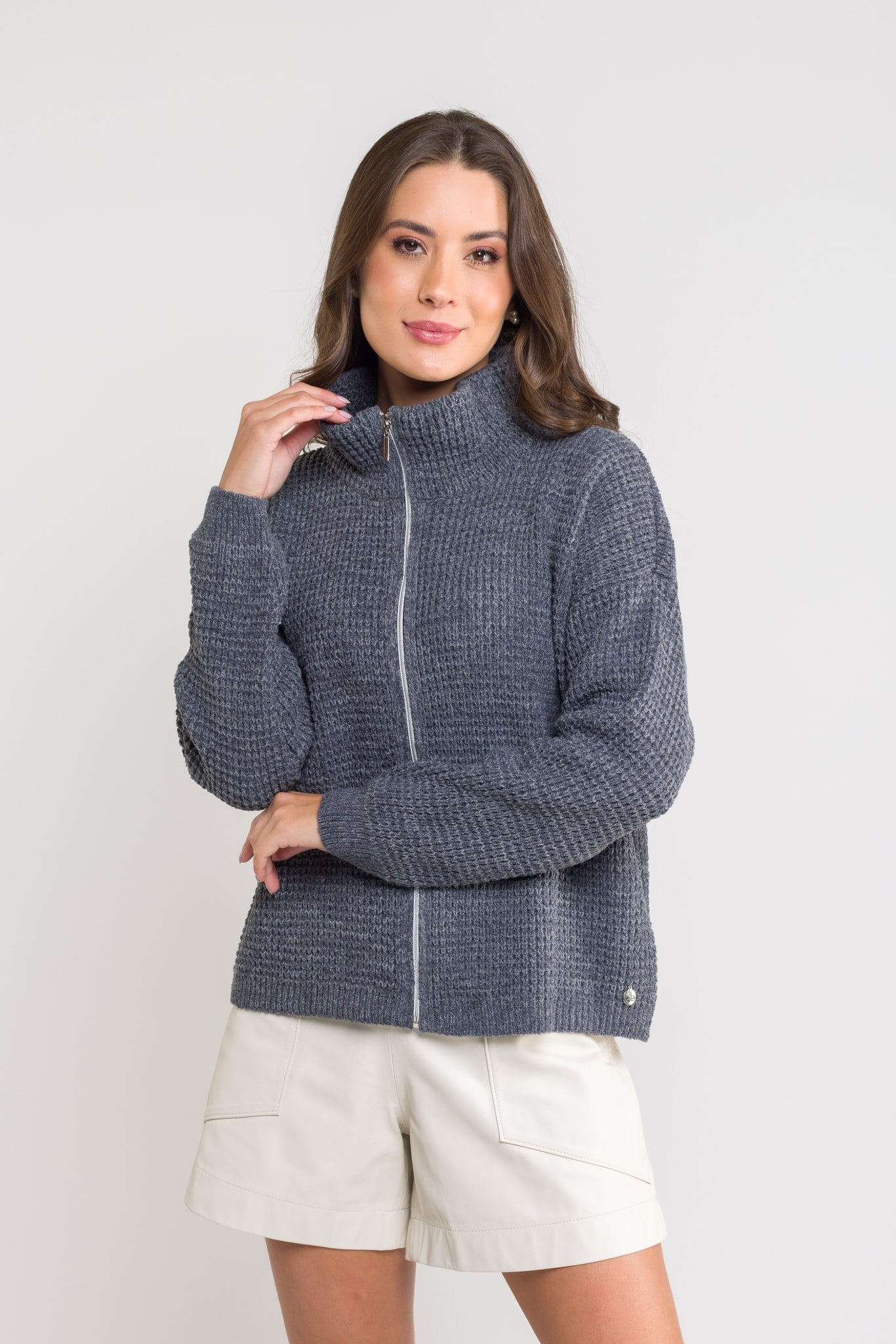 Casaco Tricot Bomber - Luiza