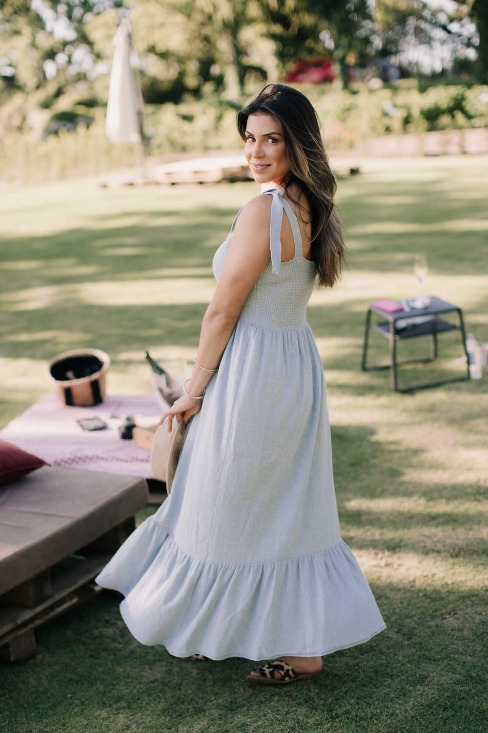 Vestido Tricot Longo com Babado na Barra - Maitê