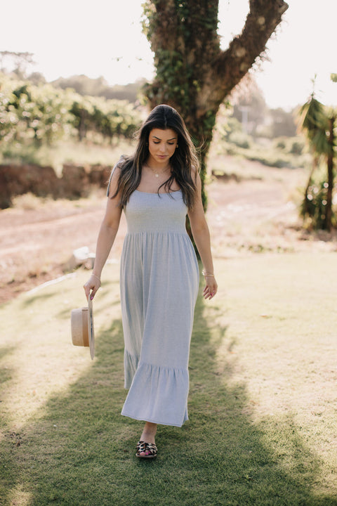 Vestido Tricot Longo com Babado na Barra - Maitê